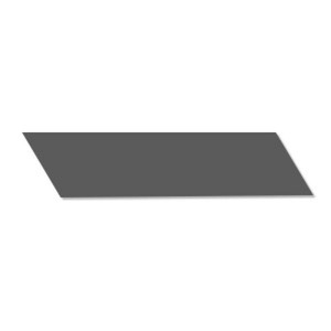 WOW Chevron Bodenfliese Graphit Matt 9,8x52,2