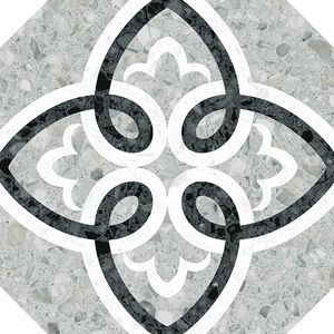 Vives Niza Octógono Garde Grau 20x20 Patchwork-Fliesen aus Feinsteinzeug