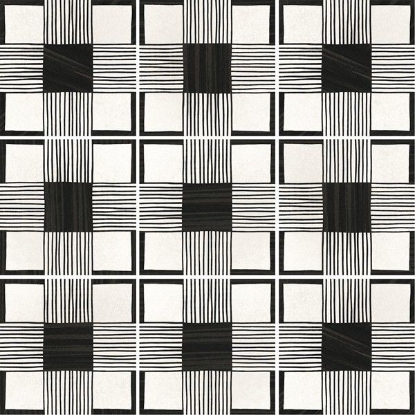 Equipe Caprice Deco Cloth B&W 20x20 płytka gresowa 126960