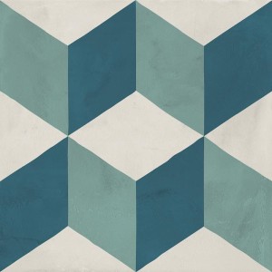 Marca Corona Terra Kunst Cubo Oceano/Himmel 20x20 I385 Patchwork-Platten