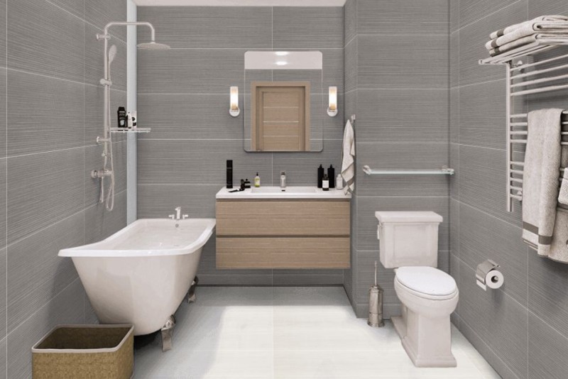 Płytki ścienne, ciemne szare Marazzi Materika Str Spatula Antracite 40x120 37286