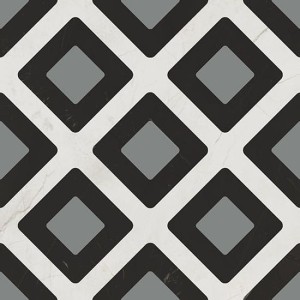 Fioranese Marmorea Intensa Deco Vague Grey 20x20 cm Fliesen Patchwork Feinsteinzeug 5203R