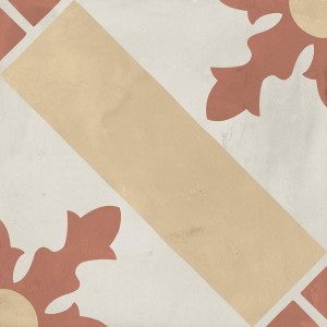 Marca Corona Terra Art Cardinale Tramonto/Crema 20x20 I395 Patchwork-Fliesen