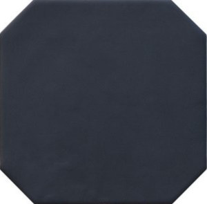 Matte graue Oktagonalfliesen Equipe Octagon Negro Mate 20x20