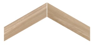 EmilCeramiche Sleek Beige Chevron Nat 11x54: Beige Holzoptik Feinsteinzeug Fischgrät