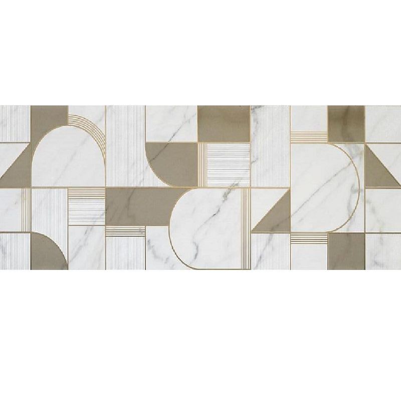 Marazzi Allmarble Altissimo Golden White Satin Decoro Club 40x120 M8T5 płytka ścienna 136819