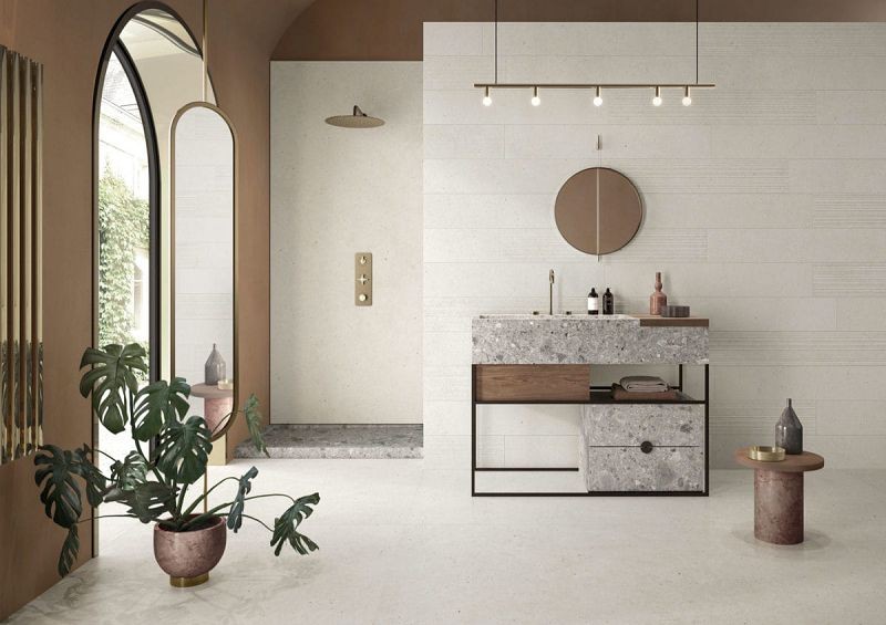 Italgraniti Silver Grain White Naturale 60x60 płytki gresowe imitujące beton 134390