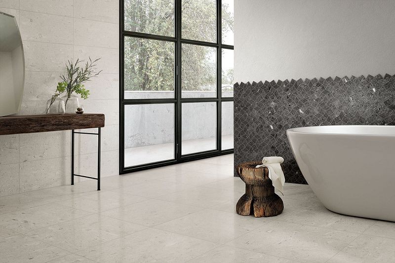 Coem Moon Stone White Lucidato Rettificato 75x75 CK751LR płytki gresowe kamienne 124062