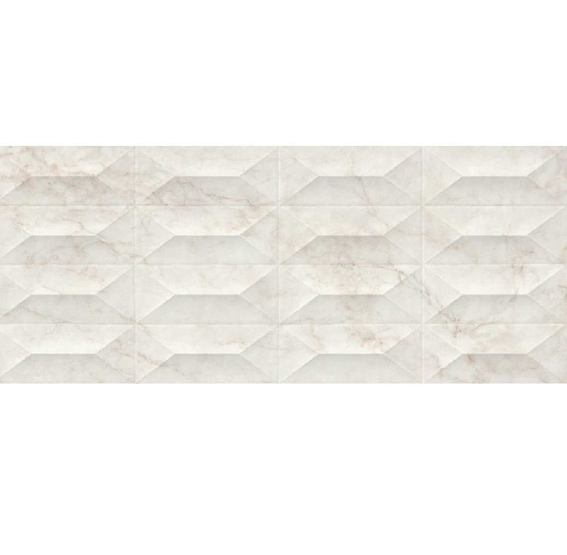 Marazzi Marbleplay Calacatta Struttura Gem 3D 30x90 M4PE płytka ścienna 139182