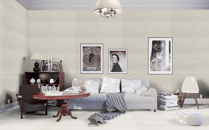 Płytki ścienne, jasno szare- beżowe Marazzi Materika Beige 40x120 37264