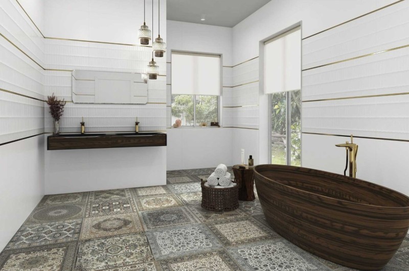 Płytki patchworkowe wzorzyste Aparic Kilim Nain Natural_59,55x59,55 66306