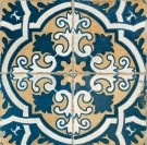 Płytki patchwork ornament granat żółty Peronda FS - 2 45x45 dms 62212