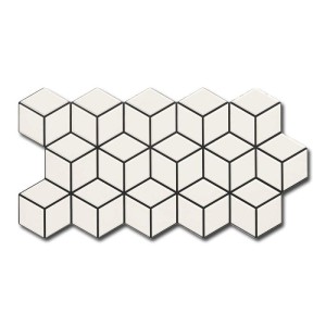 Realonda Rhombus Snow 26,5x51 Gresfliese