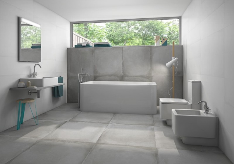 Płytki łazienkowe białe Roca Chelsea Blanco 30X90,2 63812