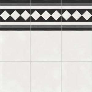 Aparici Vienna White Border: Natürliche 59,2x59,2 Bodenfliese