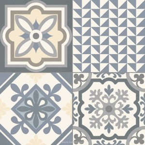 Gayafores Heritage Grey 33x33 Fliesen Patchwork Boden