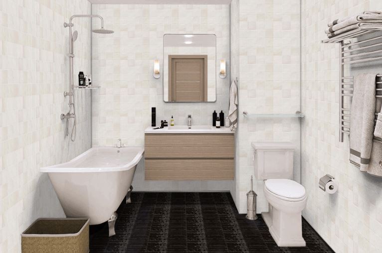 Płytki ciegiełki postarzane beż Marazzi Zellige Gesso M5S0 10x10 84302