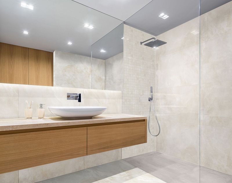 Absolut Keramika Sajalin Cream 80x80 płytka imitująca marmur 108059