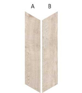 WOW Chevron B Holzlicht 9,8x52,2 Holzoptik Fliese
