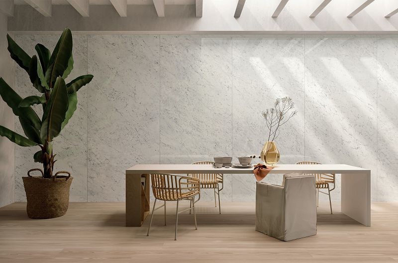 Fondovalle Infinito 2.0 Carrara C Glossy 120x120 płytki gresowe imitujące kamień 105962