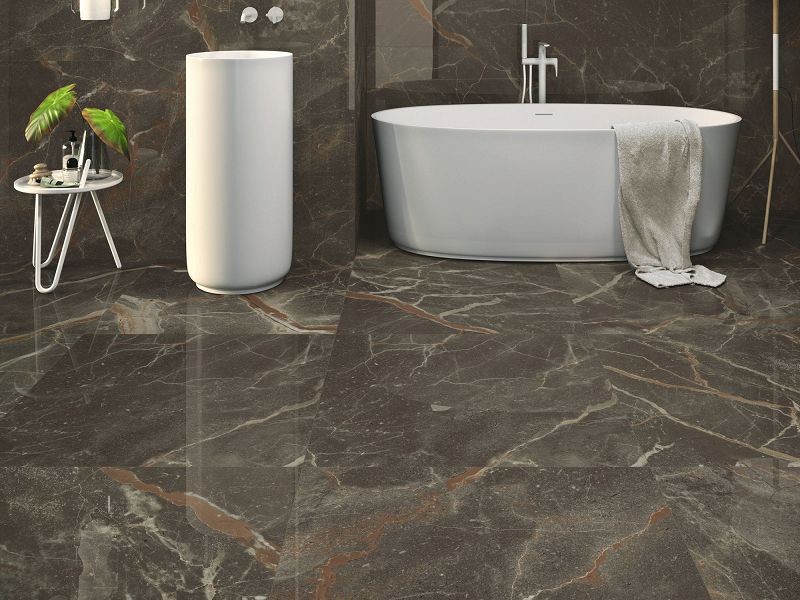 Baldocer Riscal Brown Pulido 80x80 płytki marmurowe gresowe 117240