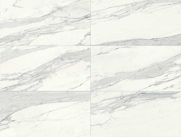 Płytka marmurowa biała z grafitową żyłą Nova Bell Imperial Calacatta Bianco IMP82LR 60x120 14330