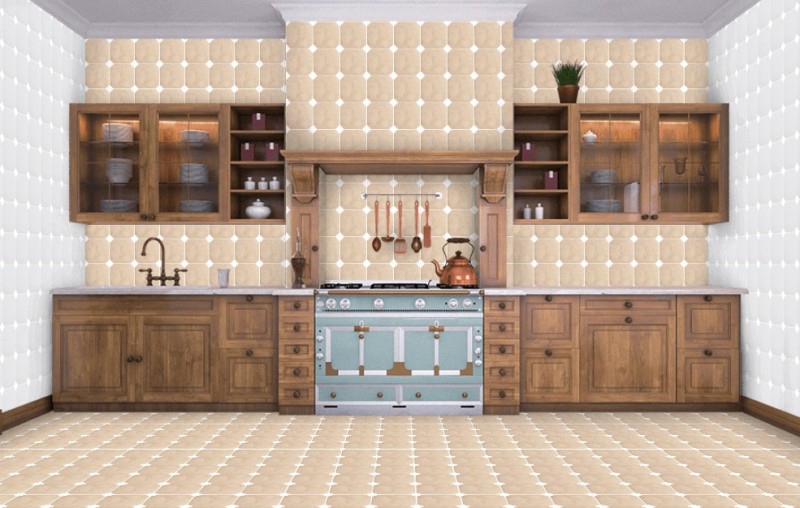 Płytki oktagonalne beż Equipe Octagon Marmol Beige 20x20 21208