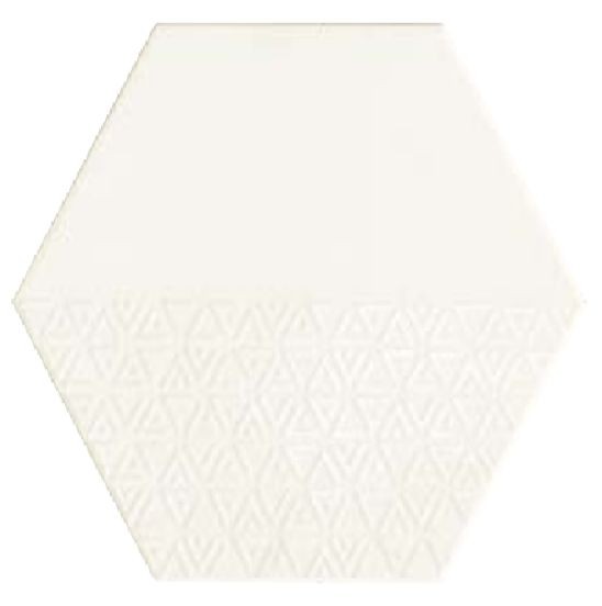 Realonda Opal Deco White 28,5x33 płytki heksagonalne 150077
