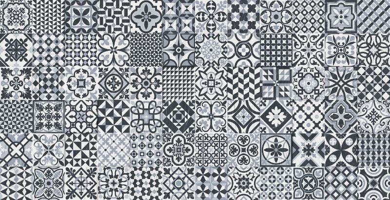Gayafores Heritage Black 33,15x33,15 płytki patchwork podłogowe 131831