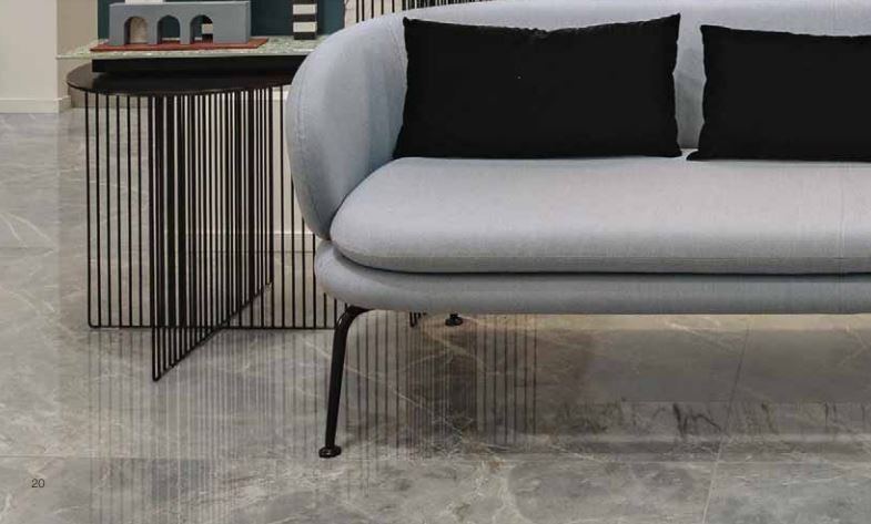 Płytki podłogowe Duże marmur szare z białą żyłą połysk Florim Rex Etoile de Rex Étoile Gris Gloss 160x320 95994
