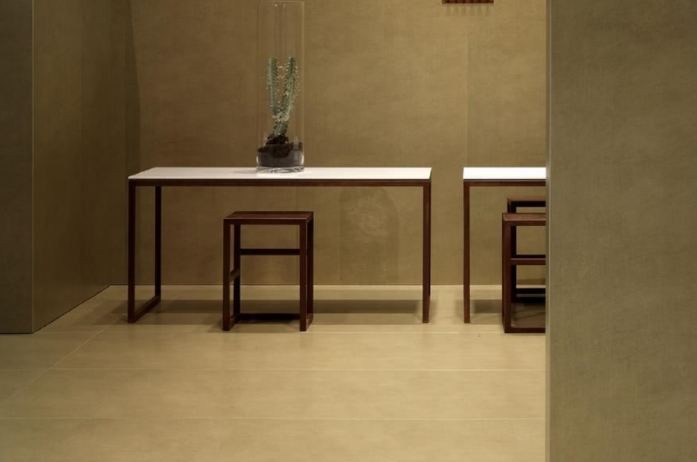 Płytki efekt szary tkaniny Laminam Seta Liquerice 3+ 100x300 48993