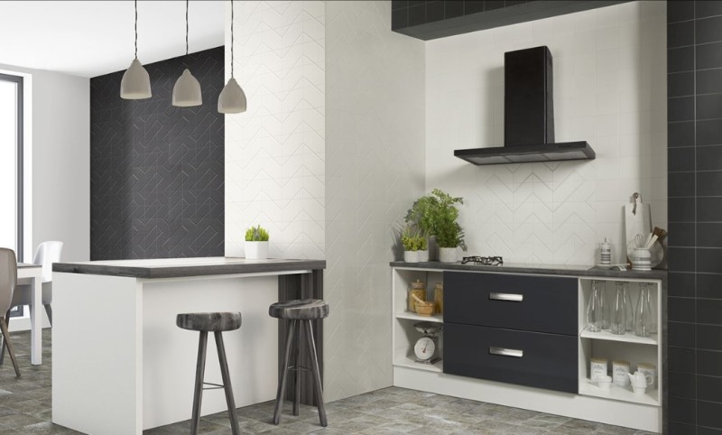 Płytki łazienkowe czarne Mainzu Zen Negro Mate 15x15 50558