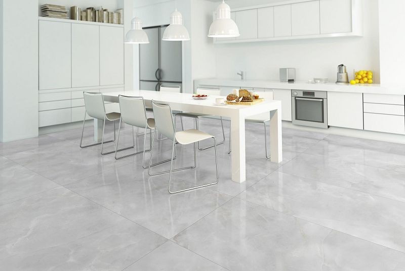 Absolut Keramika Sajalin Grey 80x80 płytka imitująca marmur 108061