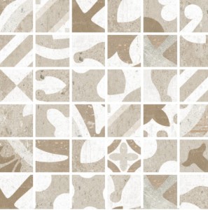 Aparici Retro Random Mosaikfliesen Weiß-Beige 30x30