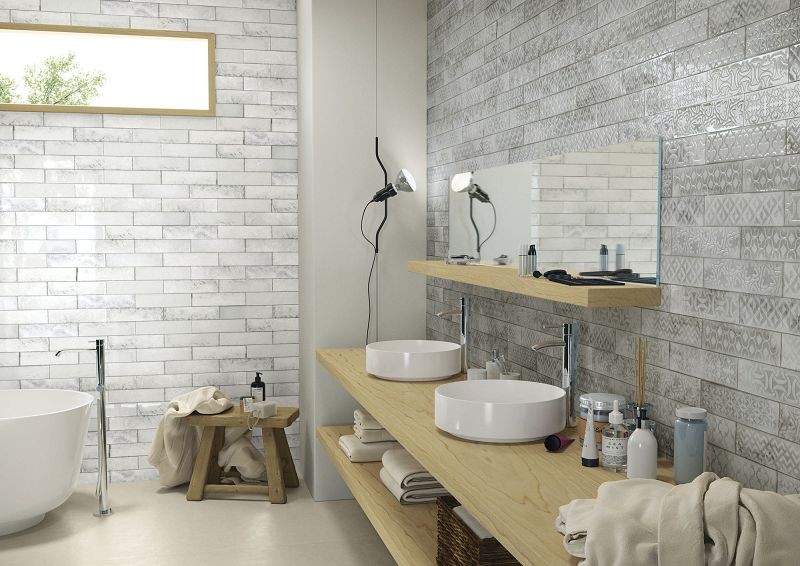 Cifre Drop White Brillo 7,5x30 płytka ścienna 121350