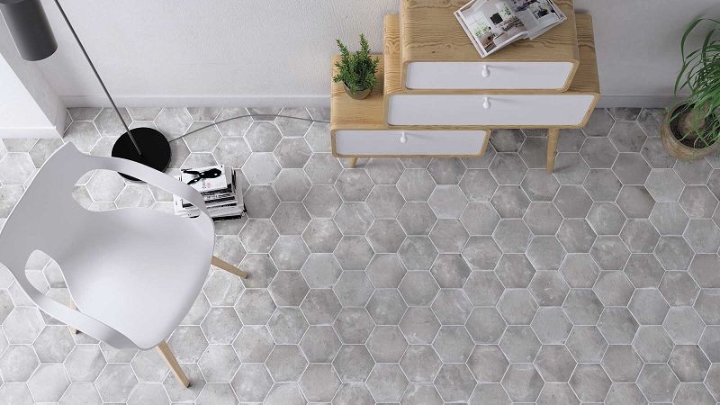 WOW Hexa Cottage Grey 14x16 płytki heksagonalne 158575