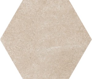 Helle beige hexagonale Fliesen für den Flur - Equipe Hexatile Cement Mink 17,5x20