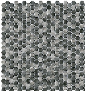 Mosaikfliesen Aluminium Hexagon Silber L'antic Colonial Gravity L244008791