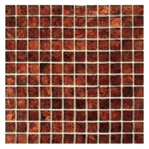 Dell Arte Brillant Ginge Glasmosaik Braun 30x30x8