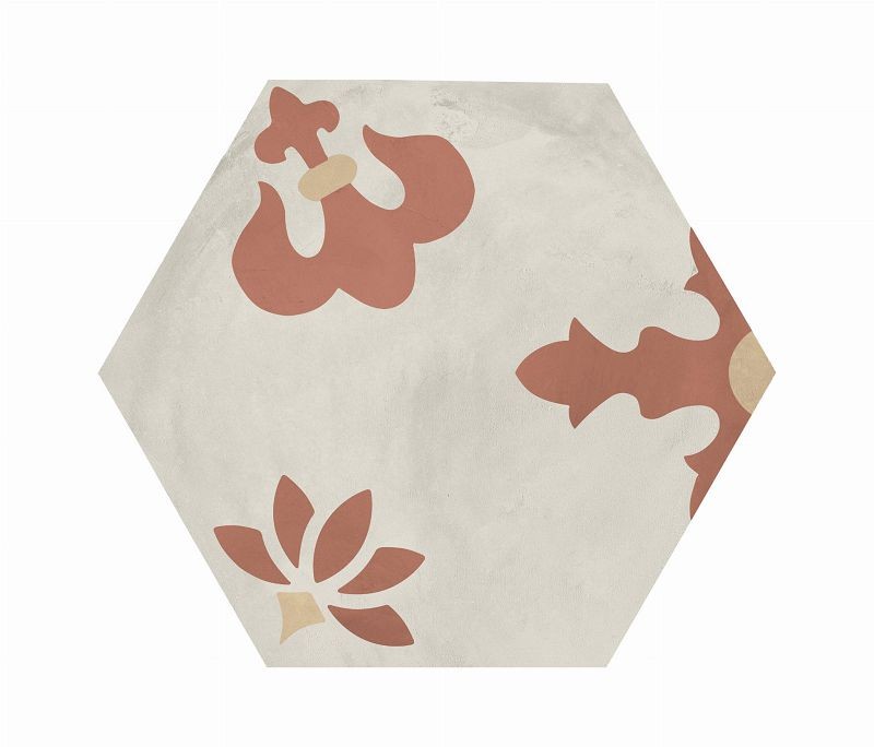 Marca Corona Terra Art Mix Tramonto/Crema Esagona 25x21,6 I429 płytki heksagonalne 144415