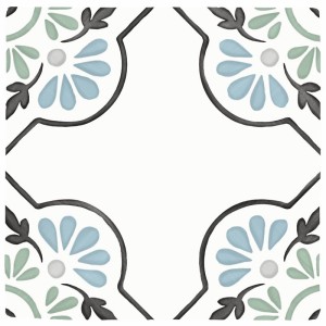 Peronda/Harmony Tanger Blue Petals 12,3x12,3 Patchwork-Fliesen