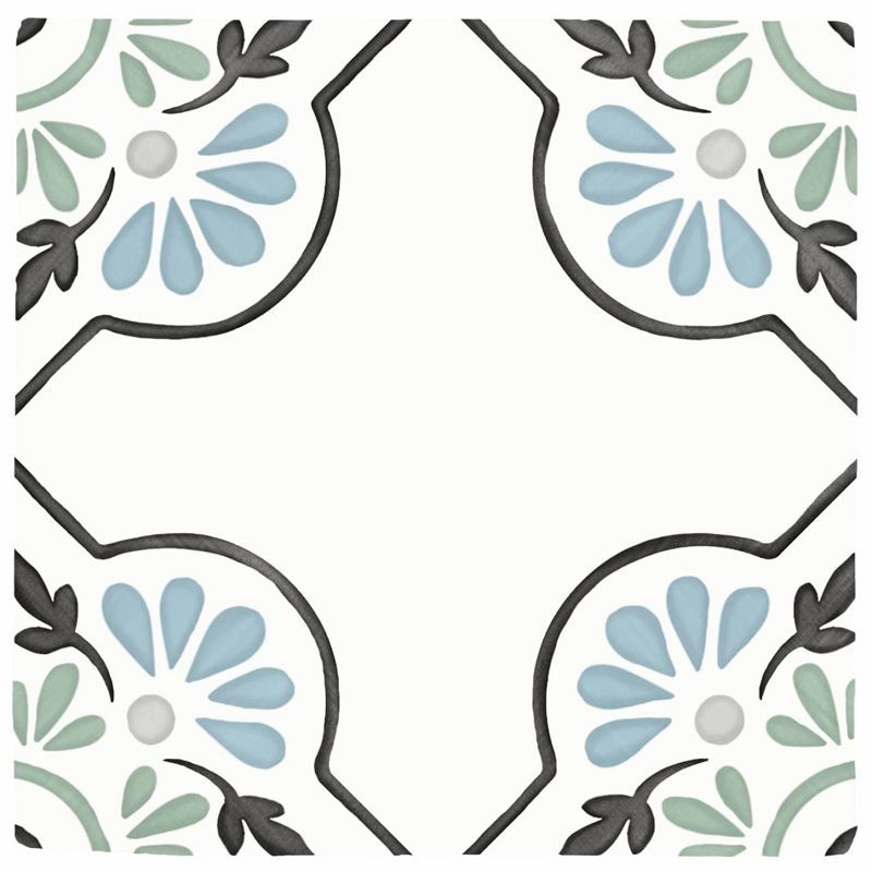 Peronda/Harmony Tanger Blue Petals 12,3x12,3 płytki gresowe patchworkowe 147415