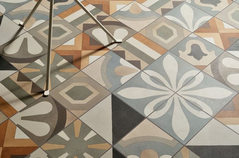 Płytki patchworkowe brąz beż Fioranese Cementine Boho Mix 20x20 bn 33309