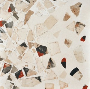 Fioranese I Cocci Spacatto Calce IC901DR 90x90: Beige-braune Landhausfliesen, Steinoptik, 90x90