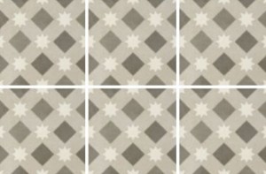 Fioranese Graue Patchwork-Fliesen Cementine Retro 5 20x20 bn