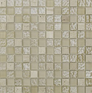 Dell Arte Rustico Beige Glasmosaik 30x30