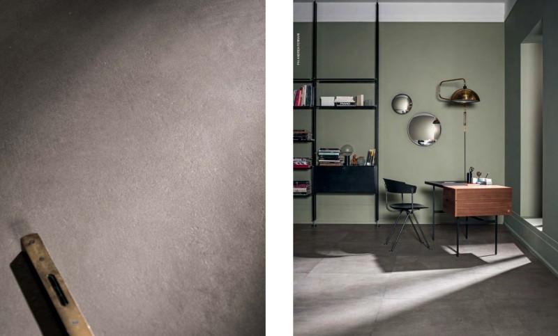 Płytki gresowe ciemno brązowe Marazzi Powder MMX0 Crete 75X75 ag 16138