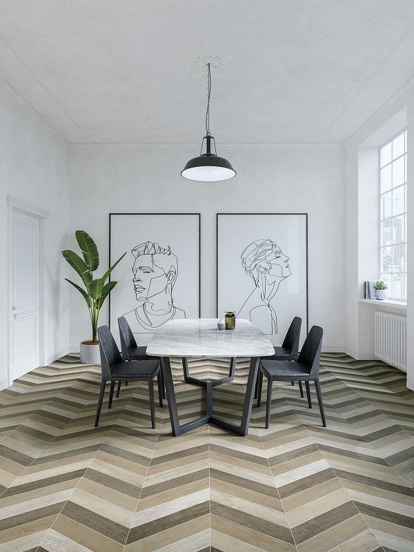 WOW Chevron B Wood Dark 9,8x52,2 płytka drewnopodobna 155672