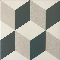 Płytki małe dekor wzór geometryczny romby szare grafitowe Equipe Caprice Provence 20X20 crp 38478