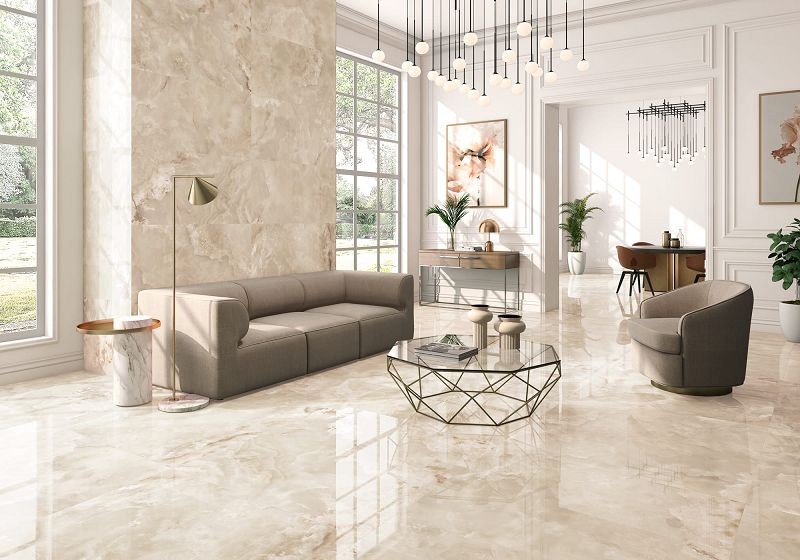ITT Onix Beige Polished Rect. 60x120 płytka gresowa imitująca onyks 135227